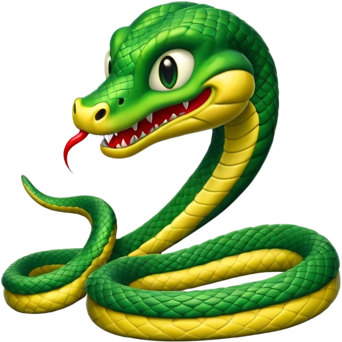 evil snake mascot emoji