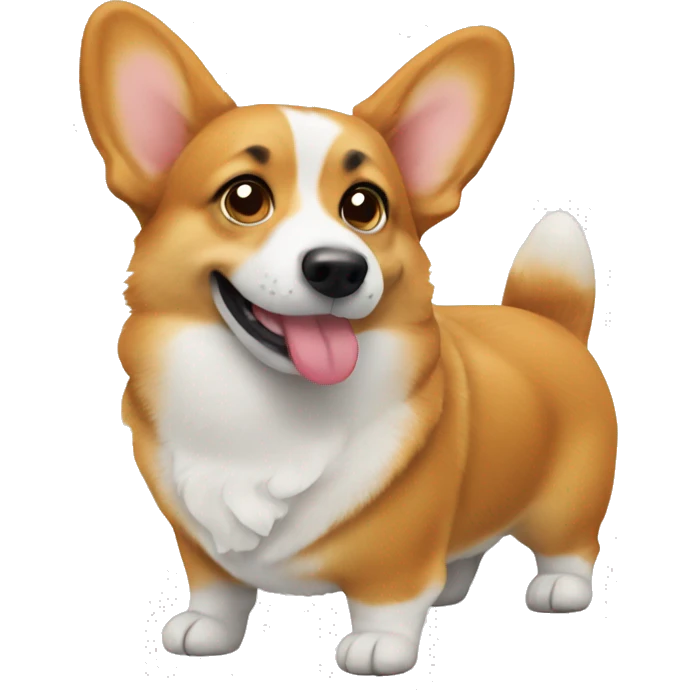 corgi showing its butt emoji
