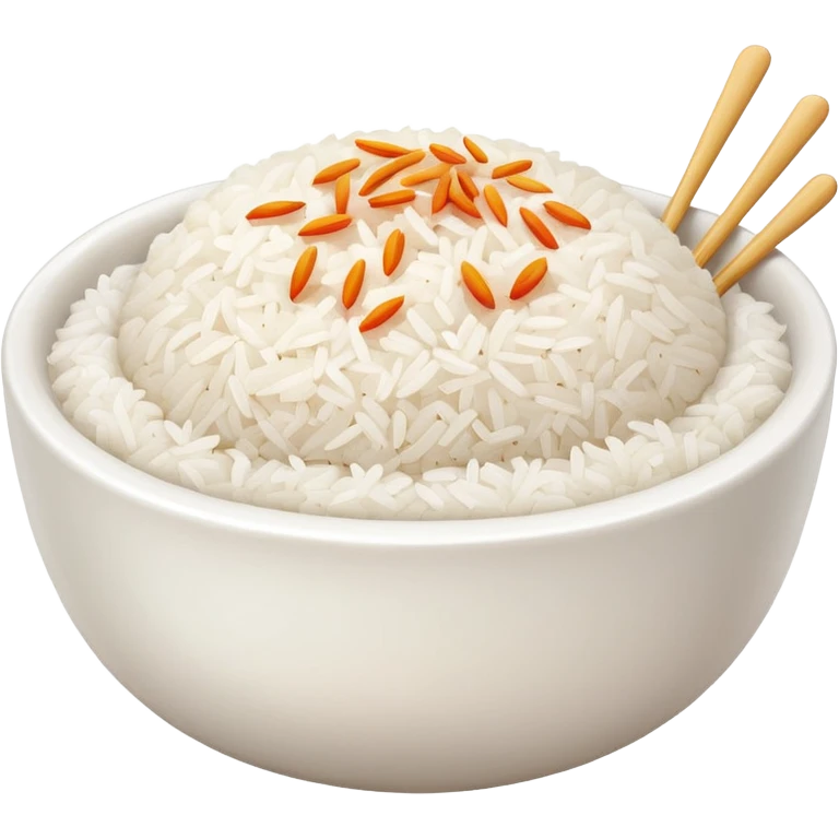  pure white rice, bowl is white only white color emoji