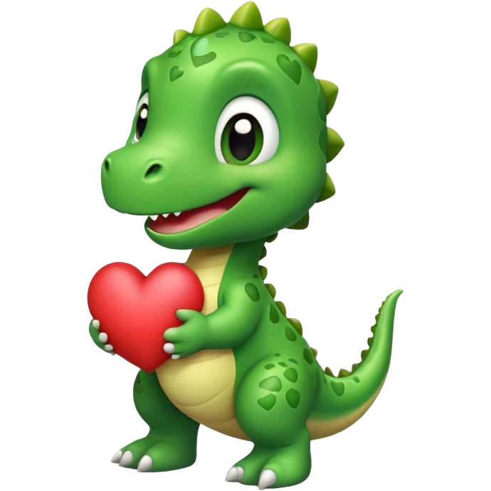 Baby Dino mit Herz emoji