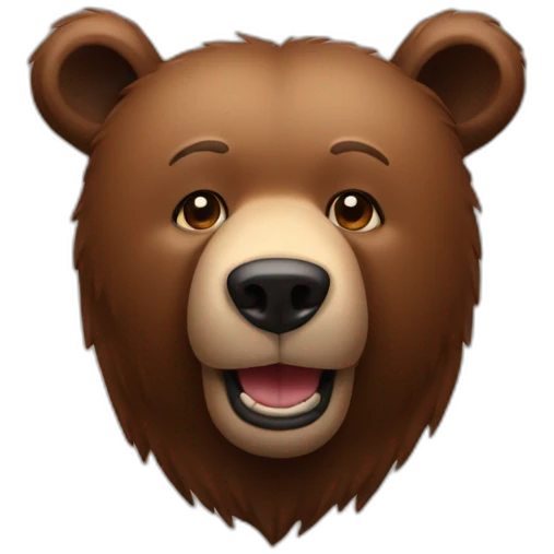 a brown bear with ps5 emoji