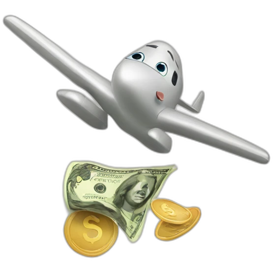 flying money emoji