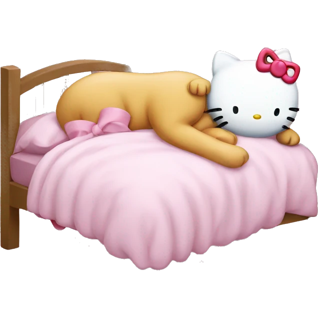 Hello kitty sleeping  emoji