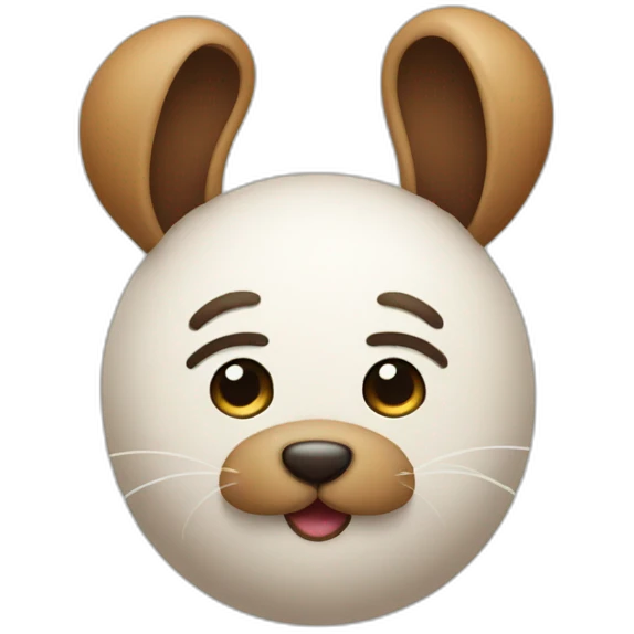 two buns with two dots in the center emoji