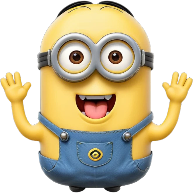 minion with tongue out  emoji