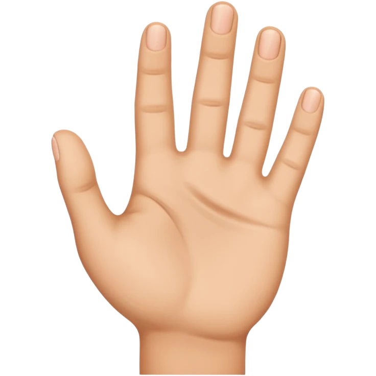 Mano abierta  emoji