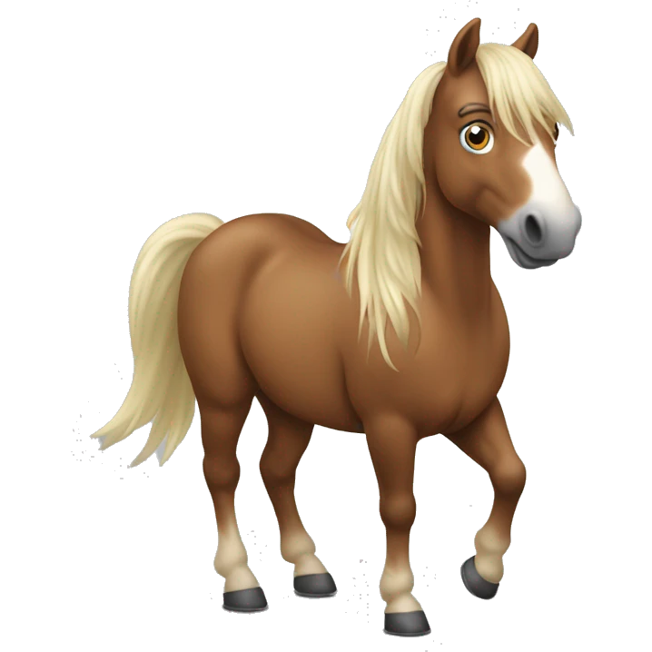 pferd mit hirschgewei emoji