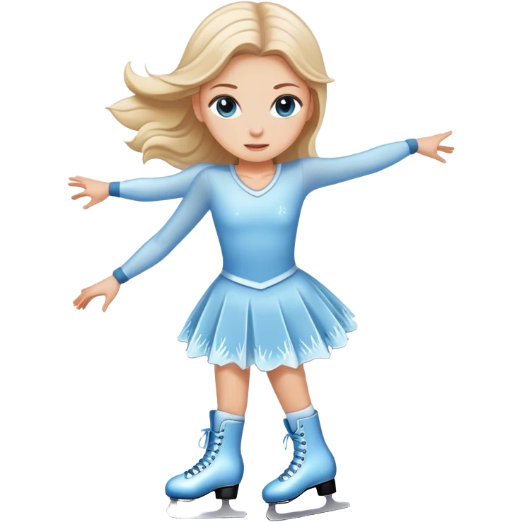 Patinaje chica blanca emoji