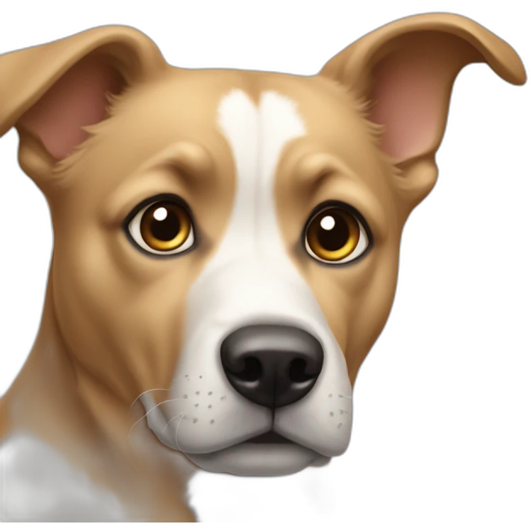 un chien lever emoji