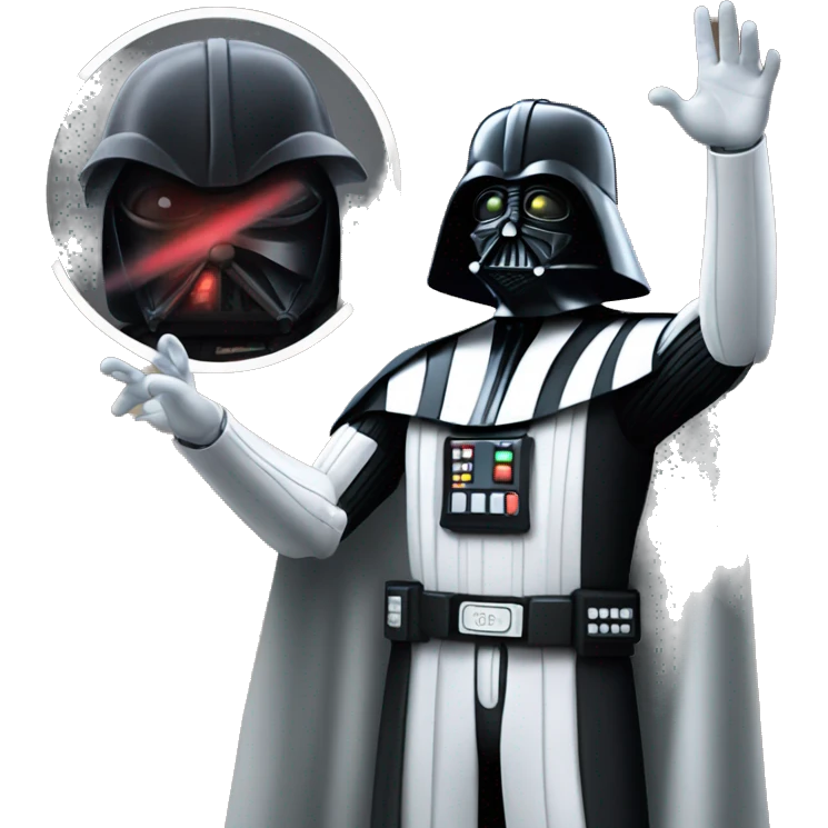 darth vader raises his hand emoji
