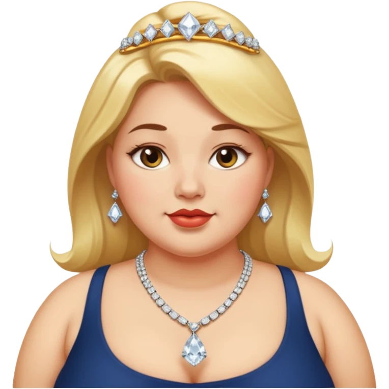 fat handsome rich woman emoji