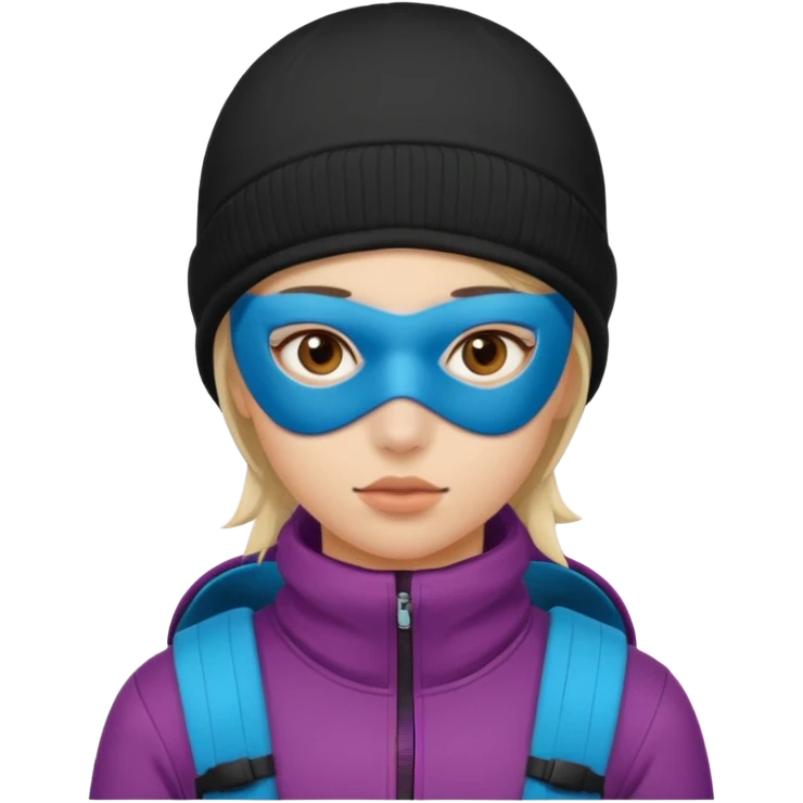 girl in ski mask  emoji