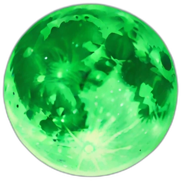 Green moon emoji