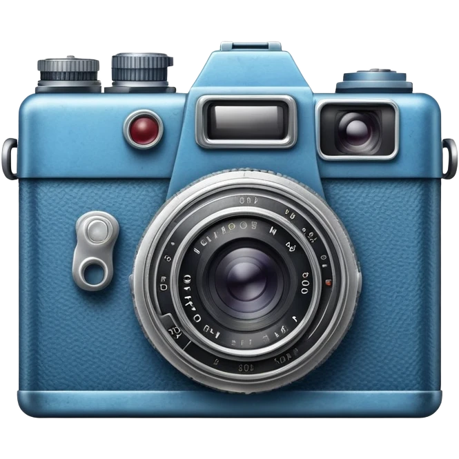 blue old camera emoji