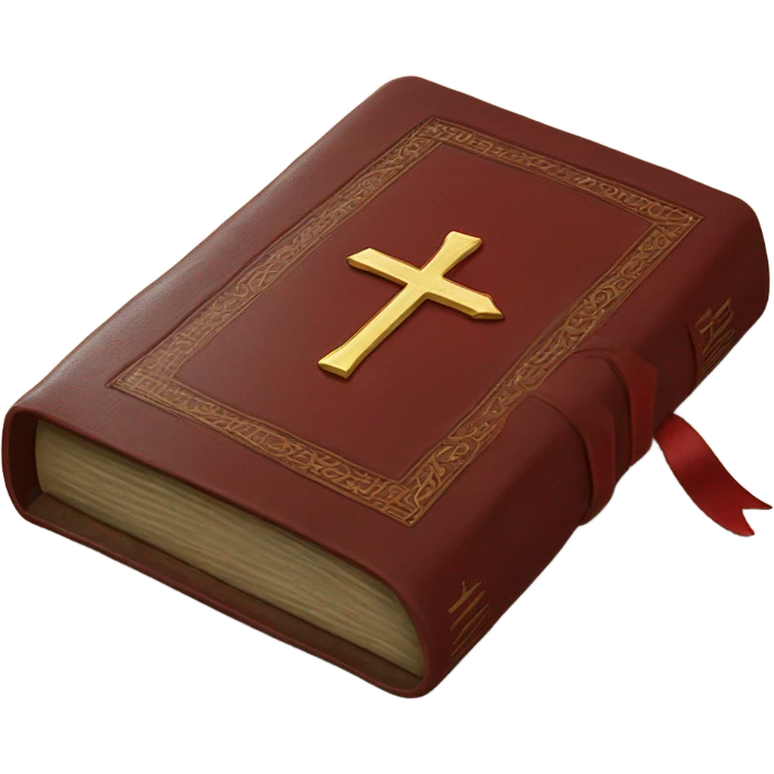 red bible emoji