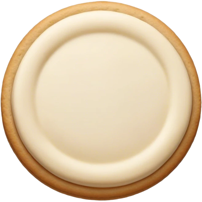 Plain white Cookie emoji
