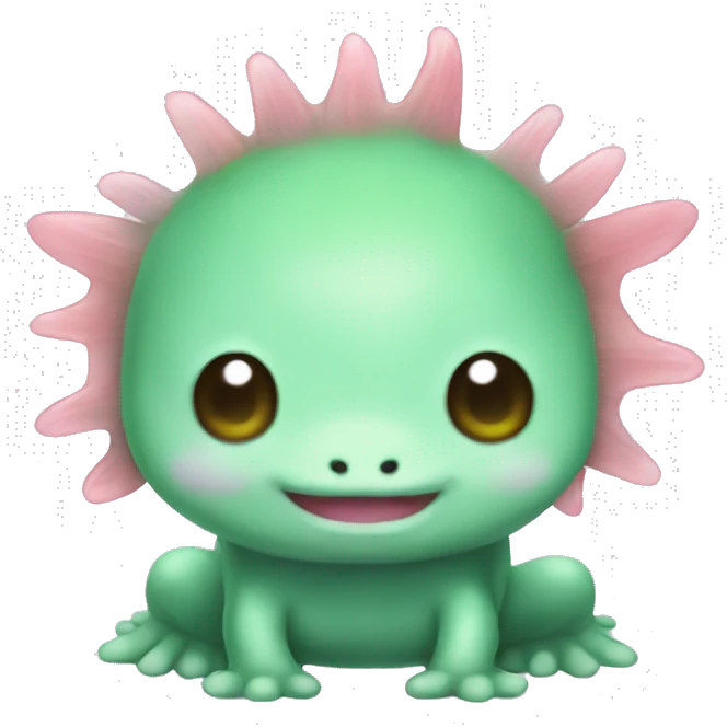 green axolotl sanrio emoji