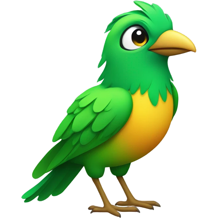 green bird emoji