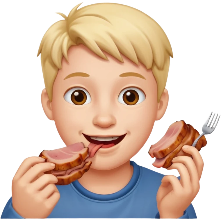 eating pork emoji