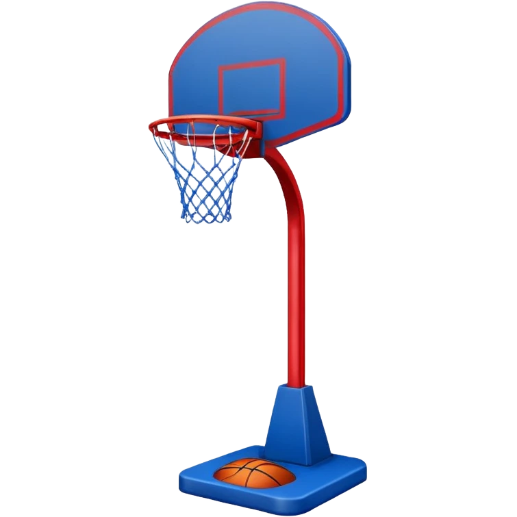 basketball stand (#00A3E0) and red (#F9423A) emoji
