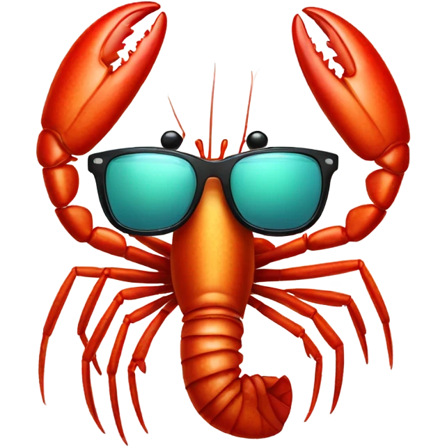 Lobster with sunglasses emoji
