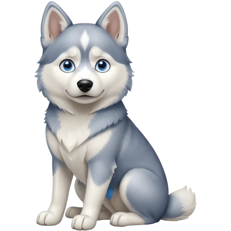 different dog full image husky sitting emoji