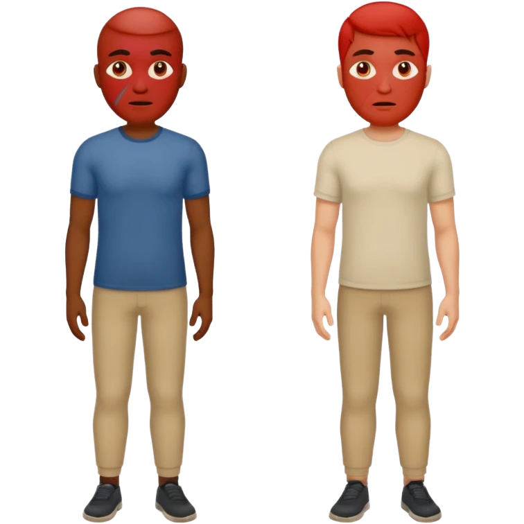 two men arguing full body emoji