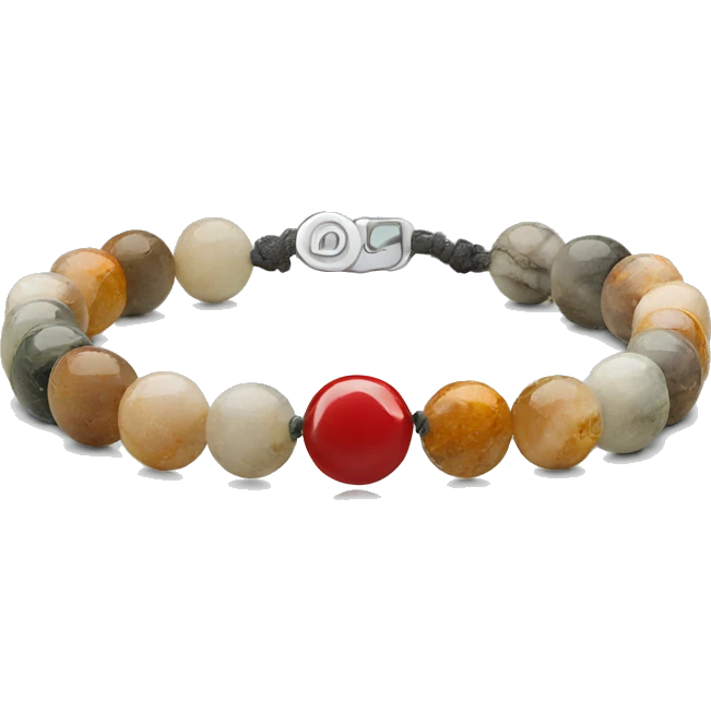 bracelet made of natural stone emoji