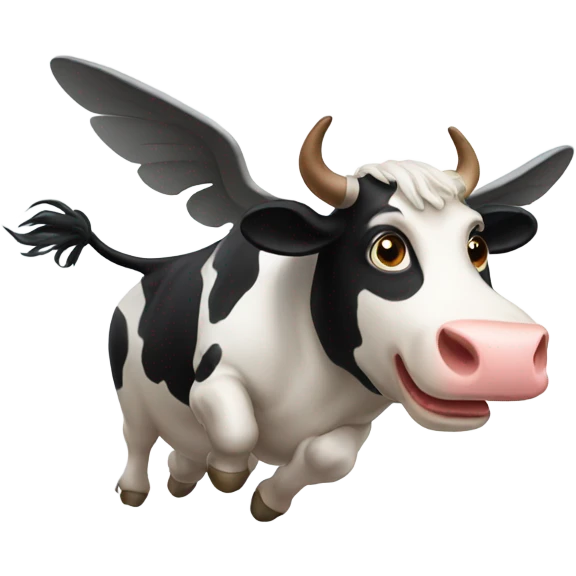 Flying cow emoji