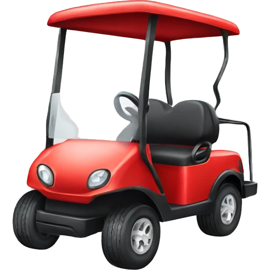 Red golf cart emoji
