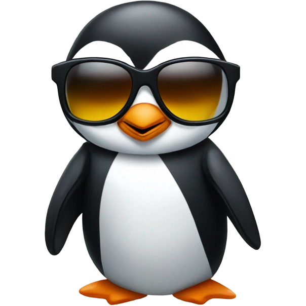 Penguin with shades emoji