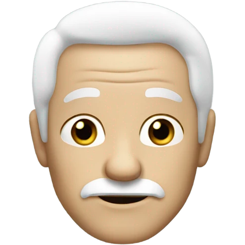 old man with white hair emoji