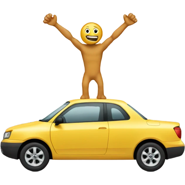 Car with arms  emoji