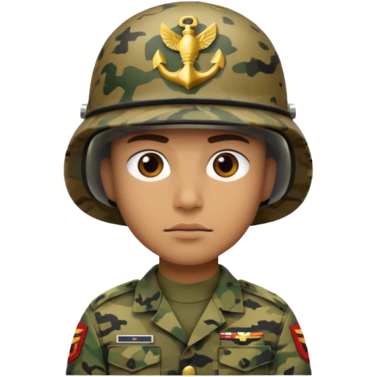 crie emojis de um militar do corpo de fuzileiros navais emoji