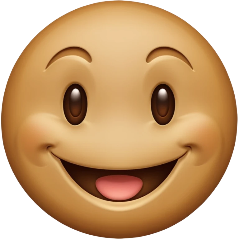 Brown smiley emotions emoji