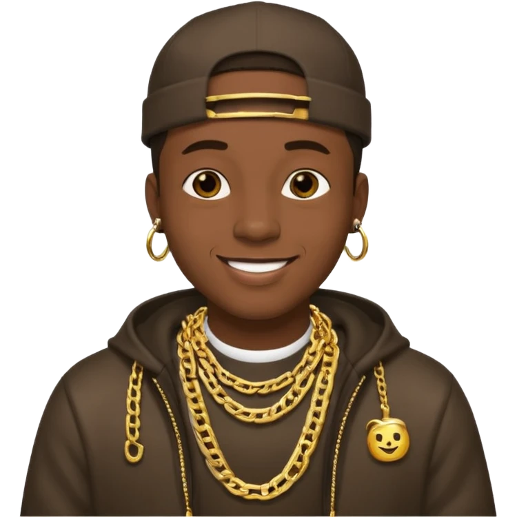 headshot of a male rapper emoji
