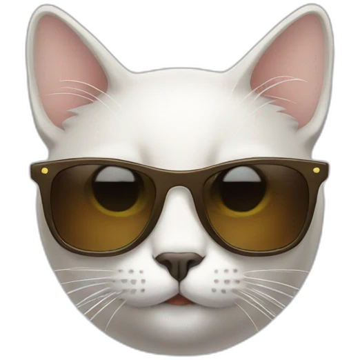 Cat with sunglasses emoji