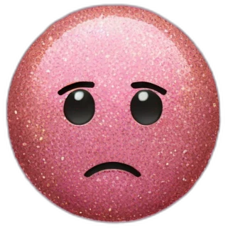 text saying "it's taking" in pink glitter emoji