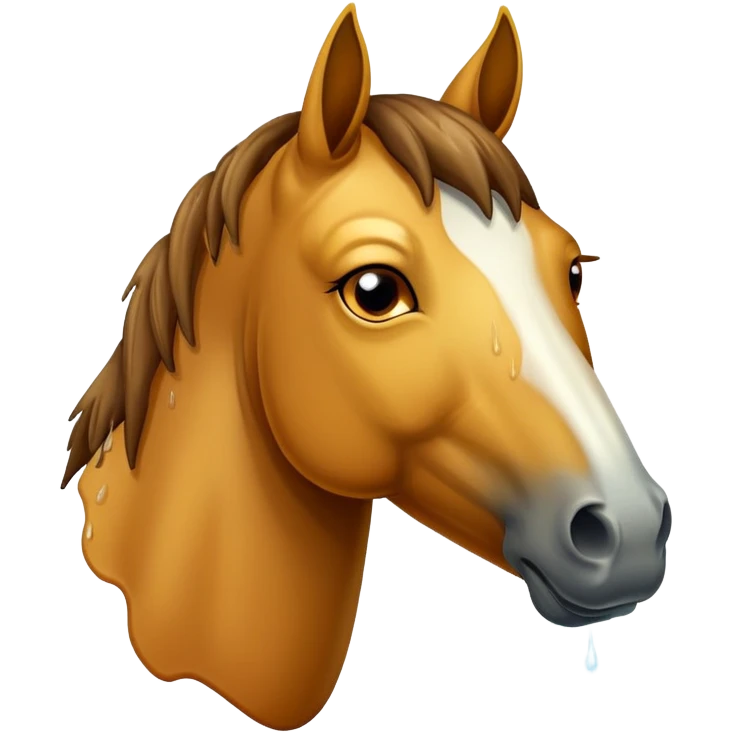 A stinky smelly horse emoji