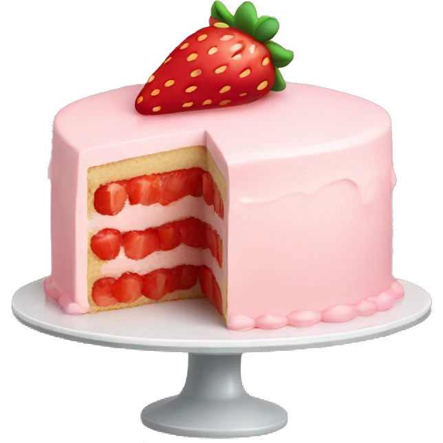 strawberry cake emoji