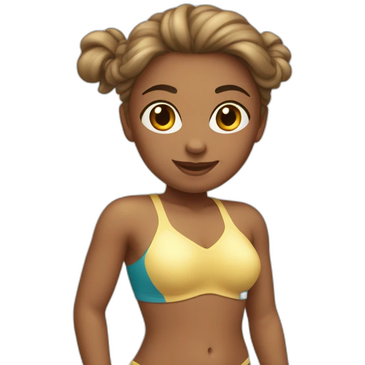 Une fille en maillot de bain emoji