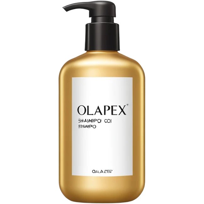 Luxury Olaplex shampoo bottle emoji