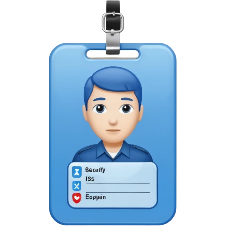 Security badge/card  emoji