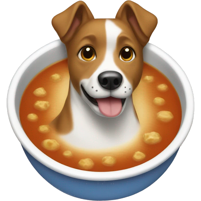 Dog in soup emoji