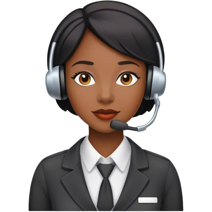 black female customer support agent emoji