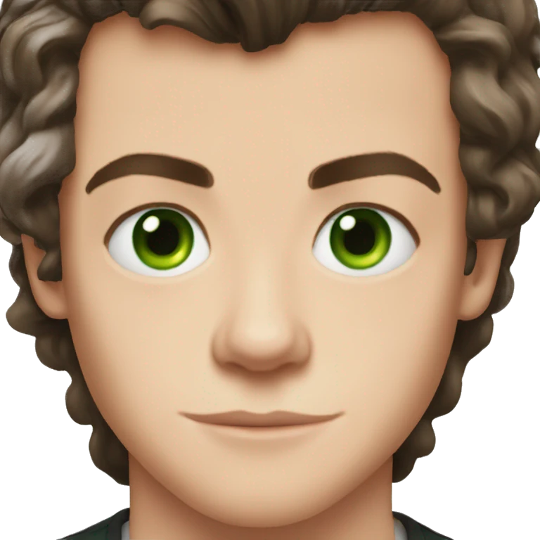 harry styles with green eyes emoji