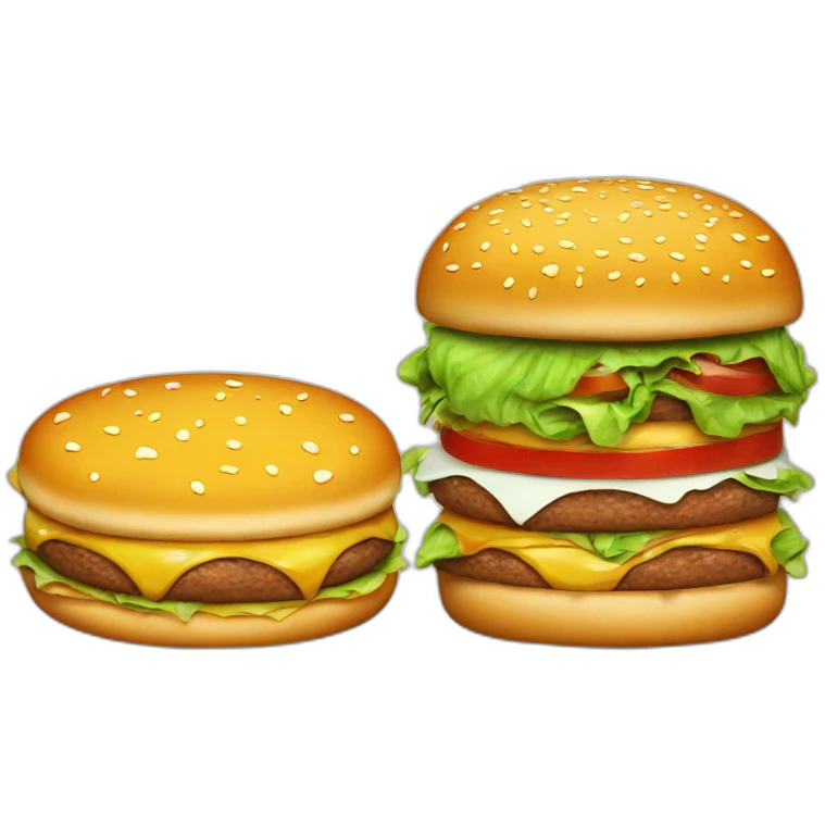 Burger and pizza in plate  emoji