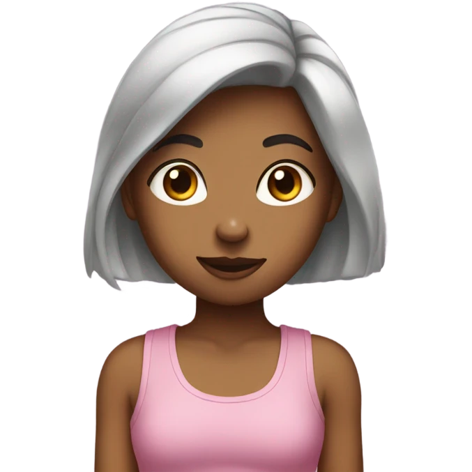 Girl in a tank top emoji