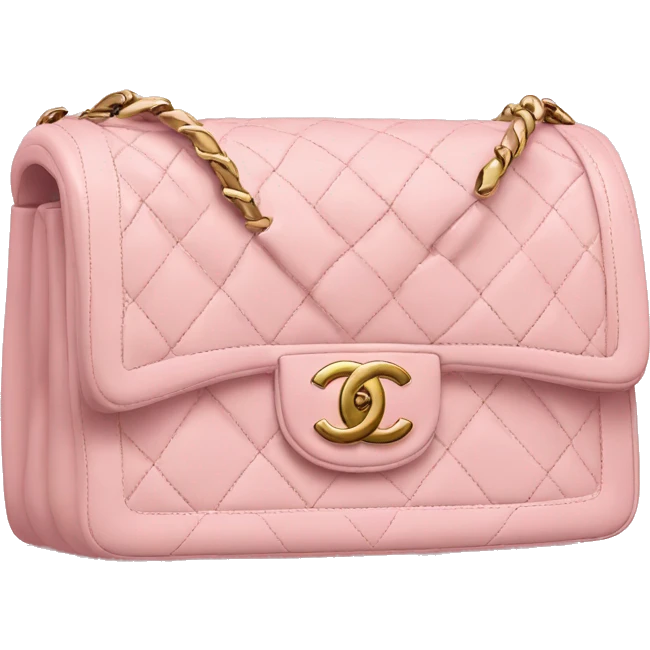 Light pink Chanel handbag emoji