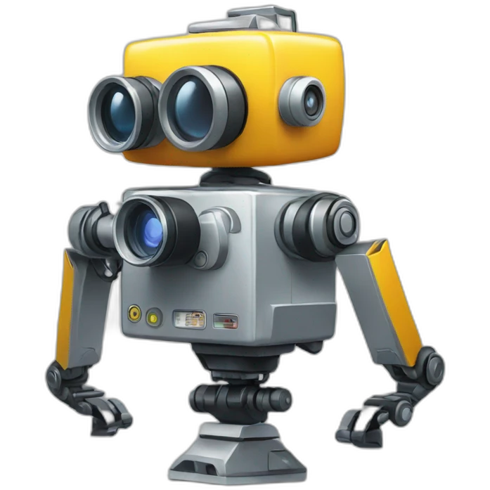 robot with video camera emoji